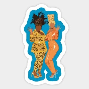 Black princesses hip hop comedy Sticker